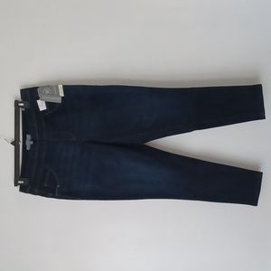 Wit & Wisdom Ab Solution Pull On Glider Ankle Length Indigo 14W Dark Denim Jeans